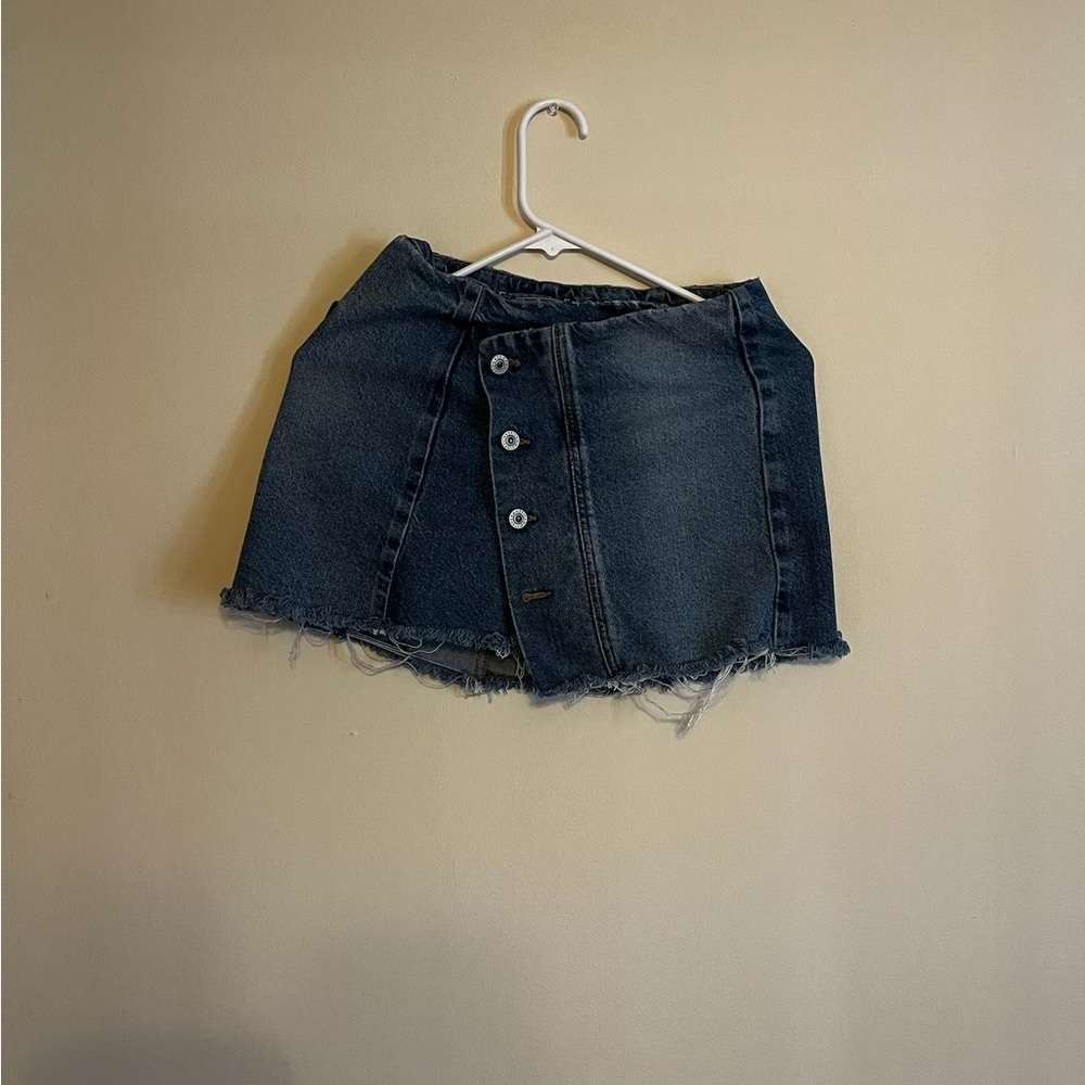 American Eagle Outfitters Dark Blue Denim Skirt